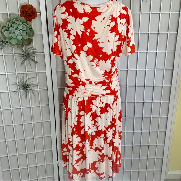 SOLD Maeve Summer Breeze Orange Floral Dress - Picture 4 of 7